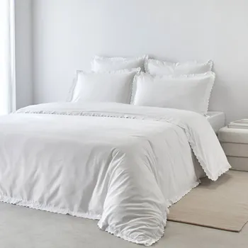 Povlečení Blancheporte Povlečení s madeirovou výšivkou Colombine® bílá povlak na přikrývku 200x200 cm