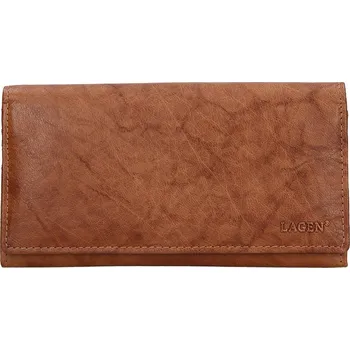 Peněženka Lagen Dámská kožená peněženka - koňak