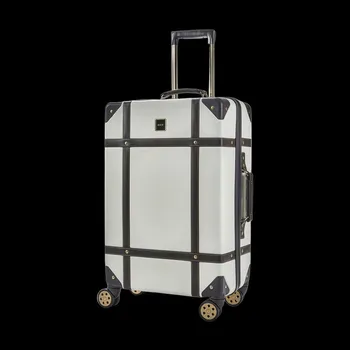 Plastový kufr ROCK Vintage M - bílá