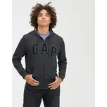 Mikina GAP Logo Fullzip Hoodie New Charcoal Grey XS