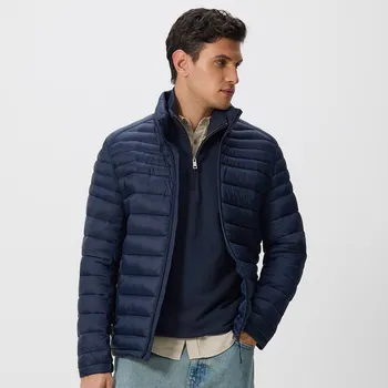 Reserved - Prošívaná bunda se stojáčkem - tmavomodrá - 353CV-59X - 353CV-59X-XXL