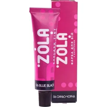 Barva na řasy a obočí ZOLA barva na obočí s kolagenem 15 ml Barva: 06 Blue Black (modro-černá)