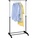 Věšákový stojan na kolečkách IDA černý