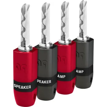 Audio kabel Audioquest SureGrip 300 BFA (plato 40 ks) Banánek na repro kabel stříbrný