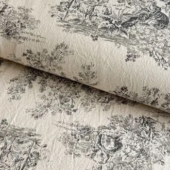 Dekorační látka RUSTIC VINTAGE PRINT Gabrielle fusian