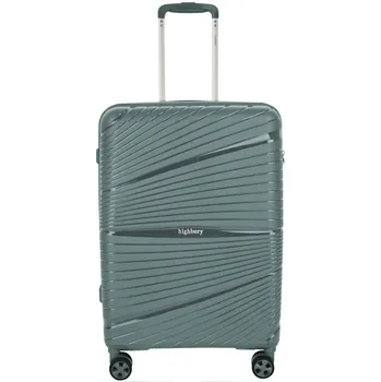 Plastový kufr HIGHBURY Helios L - zelená
