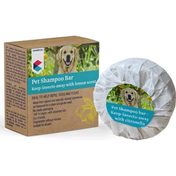 Kosmetika pro psa Covetrus Essentials Šampon tuhý s vůní citronelly 80g