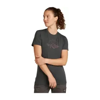 Dámské termoprádlo Icebreaker Wmns 150 Tech Lite SS Tee Sunrise Summit, Obsidian