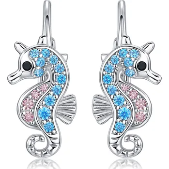 Náušnice Olivie Stříbrné náušnice MOŘSKÝ KONÍK 9626 Ag 925; ≤2,1 g.