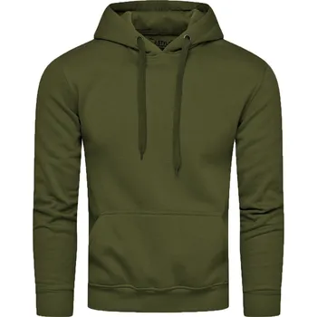 Pánská mikina Recea Pánská mikina s kapucí Fuad khaki XXL