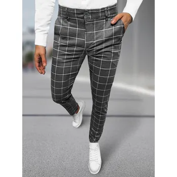 Pánské kalhoty Ozonee Pánské chinos kalhoty Ywairch tmavě šedá 36