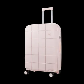 Plastový kufr ROCK Pixel M - růžová