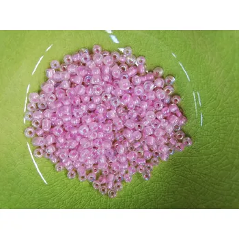 Dětské navlékací korálky Korálky PRECIOSA rokajl vel.8/0 - růžová lesklá - 10g