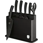BERLINGERHAUS Sada nožů s nepřilnavým povrchem 11 ks ve stojanu Black silver Collection BH-2492