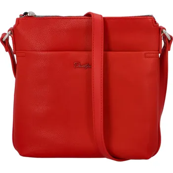 Kabelka Dámská crossbody kabelka červená - David Jones Quali červená