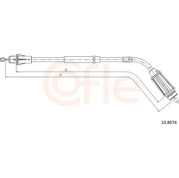 Auto-moto Tažné lanko, parkovací brzda COFLE CFE10.8074