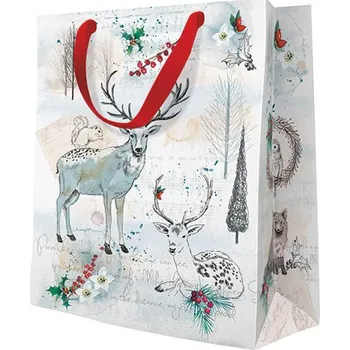 Dárková taška Paw Taška PAW lux střední Watercolor XMAS ,balení 10 ks 589303