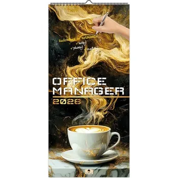 Kalendář Kalendarz 2026 paskowy szeroki office manager