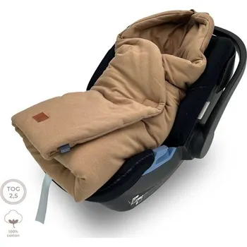 Zavinovačka Makaszka Zavinovačka/deka do autosedačky Cotton LATTE