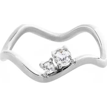 Prsten franco bene Nepravidelný promise ring - stříbrný | 2879 Velikost prstenu: 7 (56 mm)