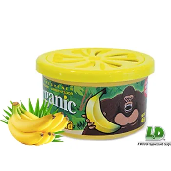 Vůně do auta LD-AROMATIC ORGANIC přírodní vůně v plechovce DIVOKÝ BANÁN