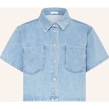 Dámská halenka Mrs & Hugs Dámská Oversized Džínová Halenka, tmavě modrá, 42