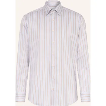 Pánská košile Eterna Pánská Košile Modern Fit, hnědá / modrá / bílá, 46