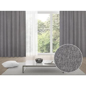 ubrus 100% zatemňovací závěs Blackout BKT-551 Šedý režný - šířka 270 cm 270x150 cm