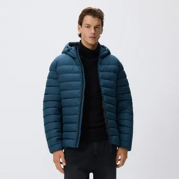 Dámský kabát Reserved - Prošívaná bunda s kapucí - zelená - 731GC-77X - 731GC-77X-L