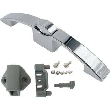 Nábytkové kování Nábytkový zámek do karavanů chromovaný (push-lock)