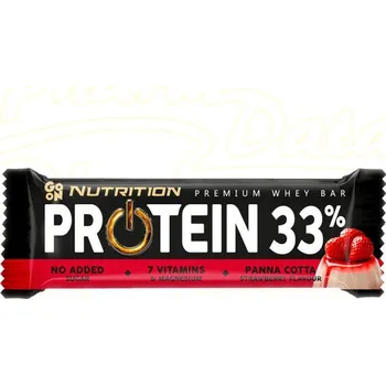 Protein GO ON Protein.tyčinka 33% panna cotta jahoda 50g