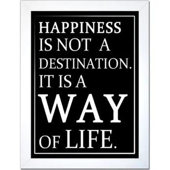 Obraz Plakát v rámu ŠTĚSTÍ JE ŽIVOTNÍ CESTA 30 x 40 cm