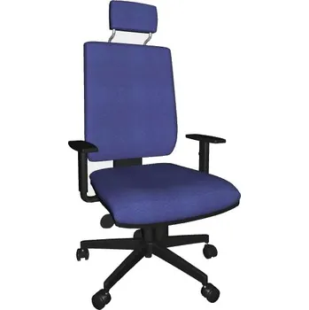 Kancelářský vozík Kancelářská židle YORK šéf 3 Látka: Fill-modrá (82)
