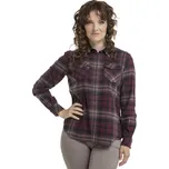 Dámská flanelová košile BUSHMAN LILLE vínová M