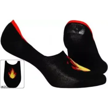 Sada pánského spodního prádla Pánské vzorované ponožky se silikonem černá 39-42