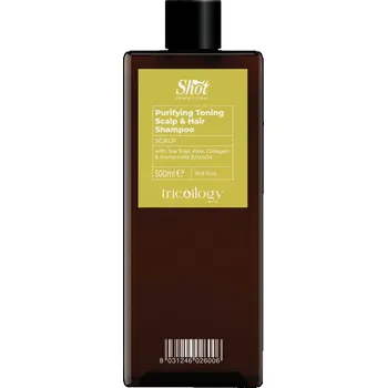 Šampon Shot Tricoilogy Purifying Toning Scalp SHAMPOO - osvěžující šampon, 500 ml