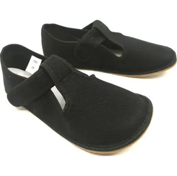 Dívčí bačkory Barefoot bačkory 395 BLACK, EF barefoot Velikost: 34