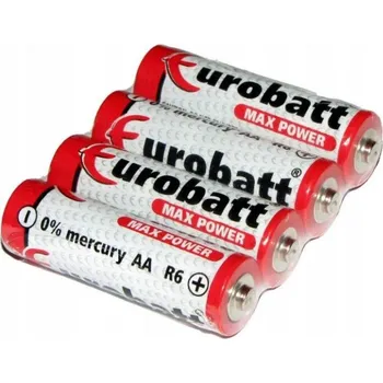 Článková baterie Baterie EUROBATT 1,5VAA( R6), Zn-Cl, balení 4ks