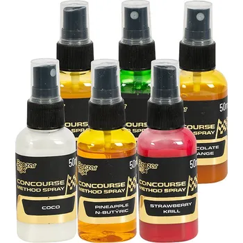 Návnadové aroma BENZAR Sprej CONCOURSE Method 50ml *: Sprej CONCOURSE Method 50ml Tutti-Frutti