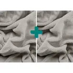 2x Prostěradlo mikroplyš SOFT 90x200 cm světle šedé