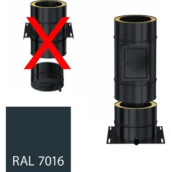 Střecha Komíny CZ Příplatek za dvířka 150/30 mm ANTRACIT