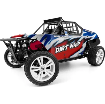 RC model auta HiMOTO 1:10 Desert Buggy DIRT WHIP 2,4 GHz RTR set, modrá/červená