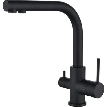 Vodovodní baterie dřezová baterie Helika AKVADUO 2663L matte black