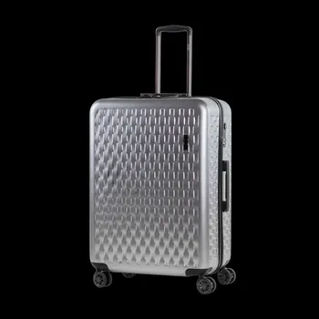 Plastový kufr ROCK Allure L - stříbrná