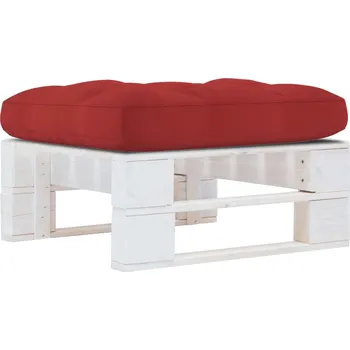 Zahradní sestava zahrada-XL Zahradní taburet z palet bíle impregnované borové dřevo 3066427