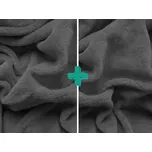 2x Prostěradlo mikroplyš SOFT 90x200 cm tmavě šedé