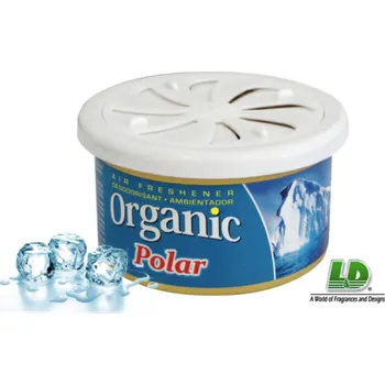 Vůně do auta LD-AROMATIC ORGANIC přírodní vůně v plechovce POLAR - NEUTRALIZER