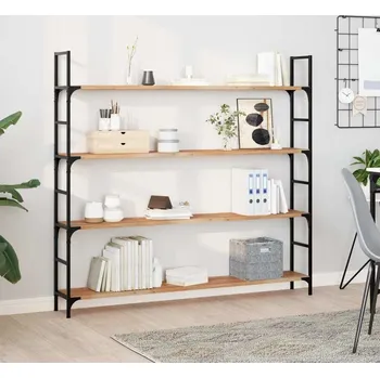 police vidaXL Plovoucí police 2 ks 140 x 20 x 2 cm olejované akáciové dřevo [3279356] Barva: S olejovou povrchovou úpravou