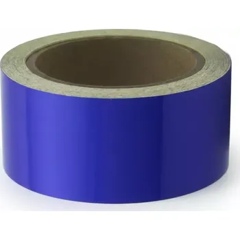 Výstražná páska Modrá reflexní samolepicí výstražná páska - délka 15 m, šířka 5 cm