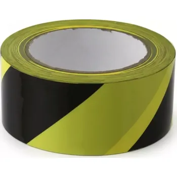 Výstražná páska Černo-žlutá pravá výstražná páska - délka 33 m, šířka 5 cm